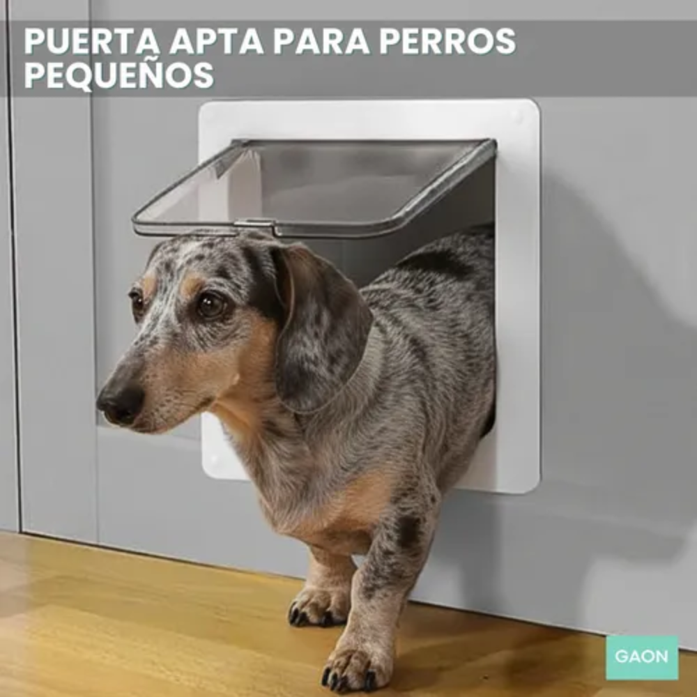 Puerta para Mascotas Pequeñas con Seguro