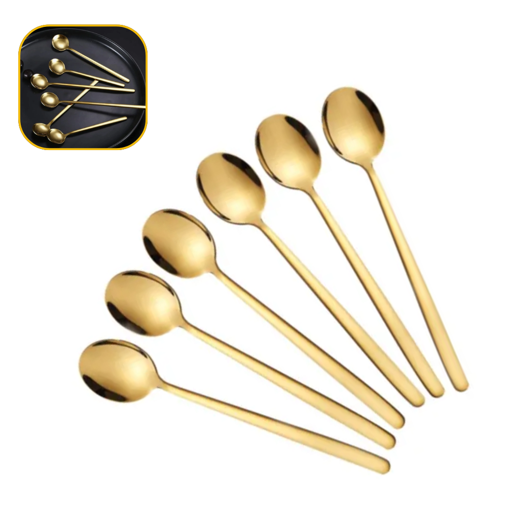 Cucharas Doradas x6