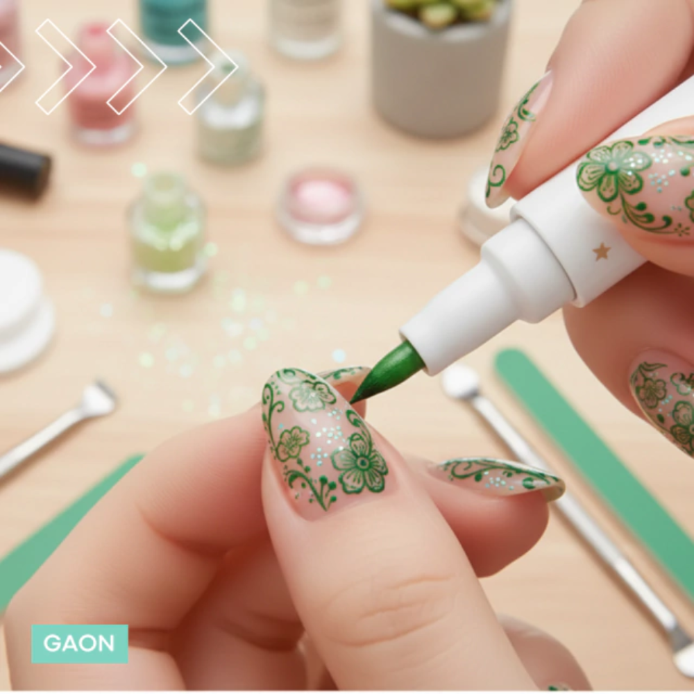 Set 12 Rotuladores Metalizados para Uñas